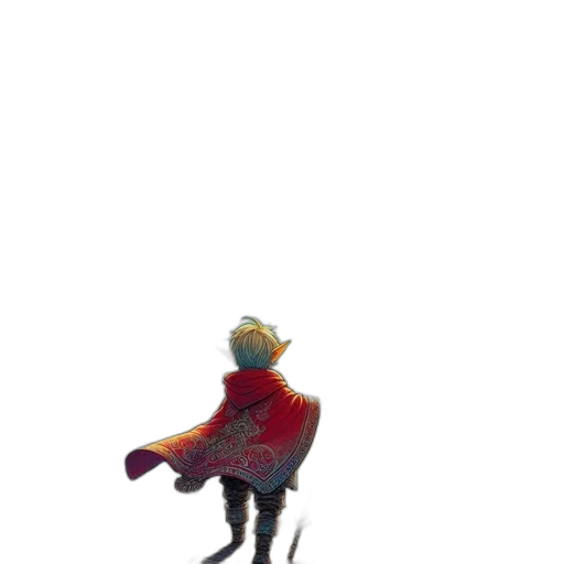 hat, robot, staff, creature transparent PNG cut-out