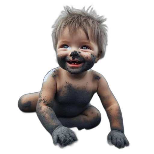 creature, mask, photorealistic, 3d render transparent PNG cut-out
