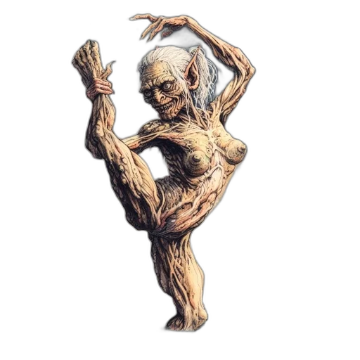 creature, staff, face, animal transparent PNG cut-out