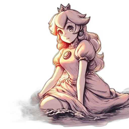 dress, crown, creature, robot transparent PNG cut-out