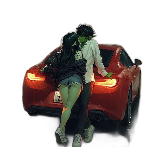 car, jacket, mask, concept art transparent PNG cut-out