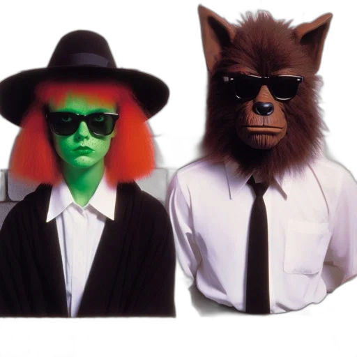 mask, hat, two, individuals transparent PNG cut-out