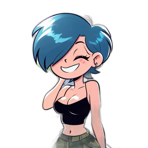 dress, staff, cartoon, anime transparent PNG cut-out