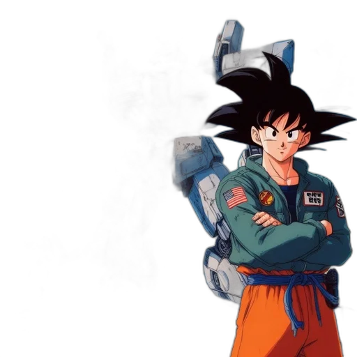 jacket, staff, concept art, comic book art transparent PNG cut-out