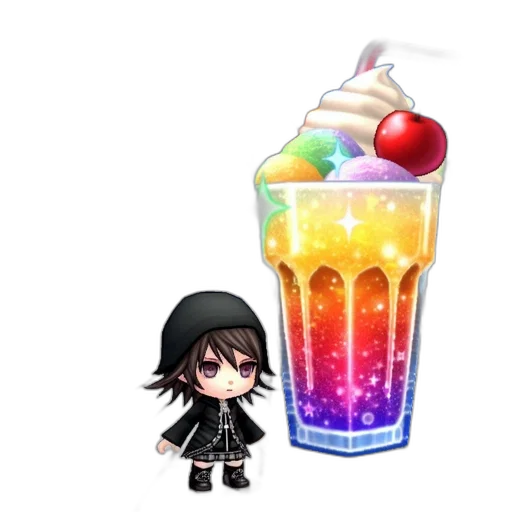 food, staff, vaporwave, pixel art transparent PNG cut-out