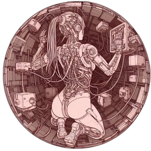 robot, mask, furniture, staff transparent PNG cut-out