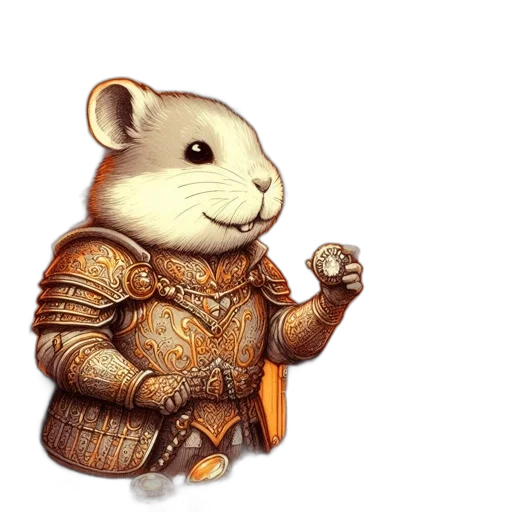 animal, fantasy art, concept art, 3d render transparent PNG cut-out
