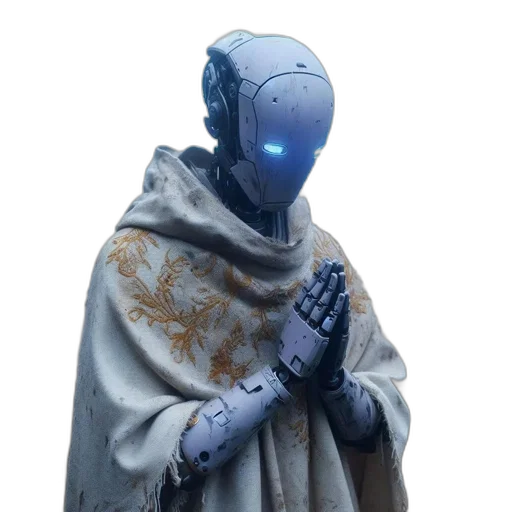 robot, mask, jacket, weapon transparent PNG cut-out
