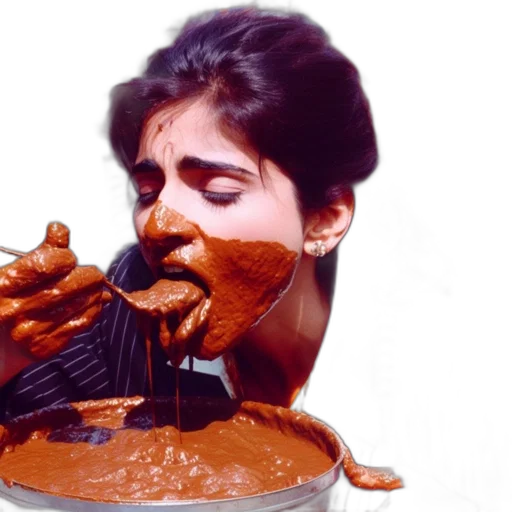 food, face, mask, photorealistic transparent PNG cut-out