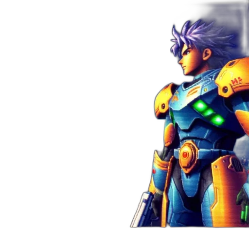 robot, sword, weapon, 3d render transparent PNG cut-out