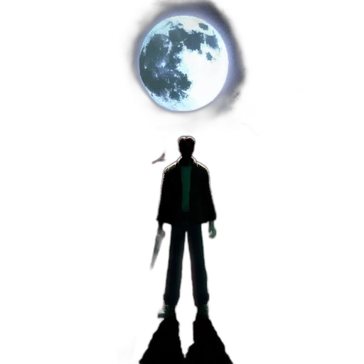 staff, jacket, robot, sword transparent PNG cut-out