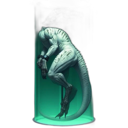 dragon, creature, bottle, animal transparent PNG cut-out