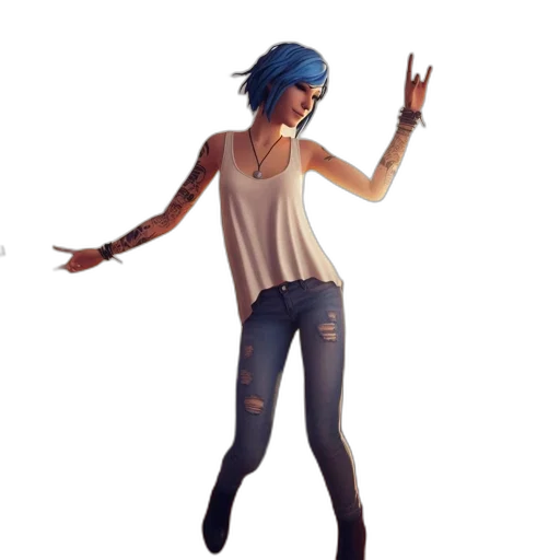 jacket, concept art, 3d render, pixel art transparent PNG cut-out