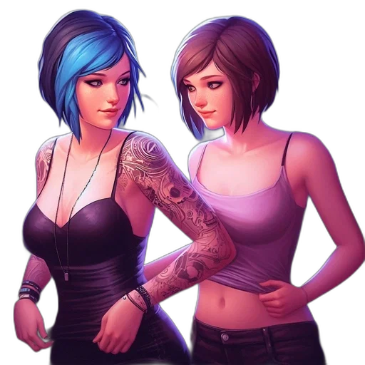 concept art, cyberpunk, comic book art, fantasy art transparent PNG cut-out