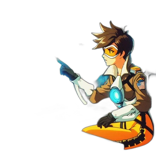 staff, jacket, robot, weapon transparent PNG cut-out