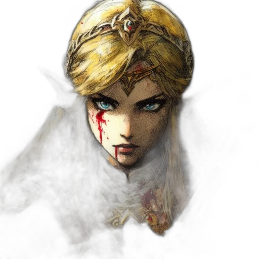 face, crown, mask, weapon transparent PNG cut-out