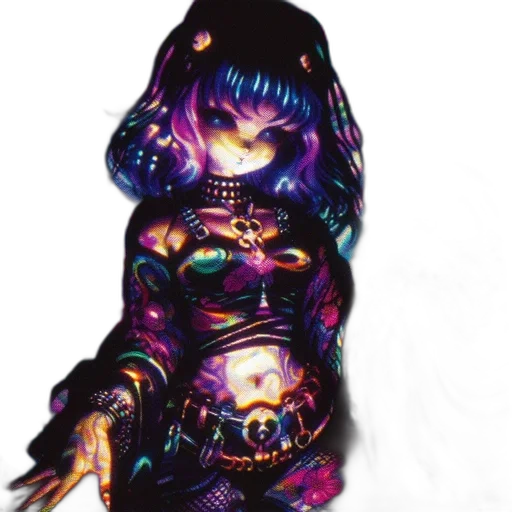 dress, creature, jewelry, staff transparent PNG cut-out