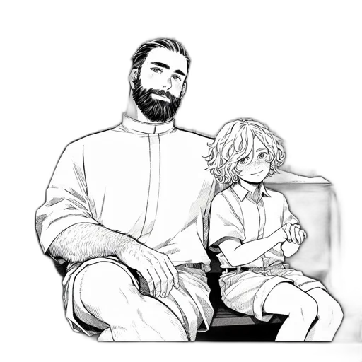concept art, comic book art, pencil sketch, cartoon transparent PNG cut-out
