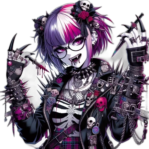 staff, weapon, jewelry, jacket transparent PNG cut-out