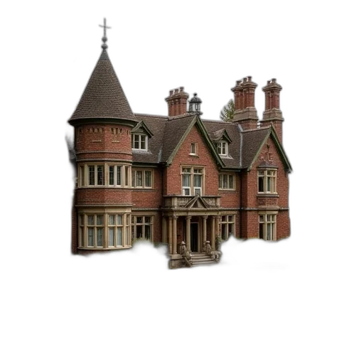 building, staff, crown, 3d render transparent PNG cut-out