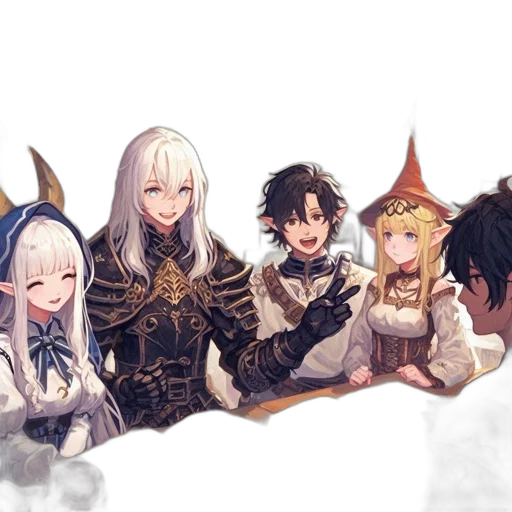 dragon, staff, sword, crown transparent PNG cut-out