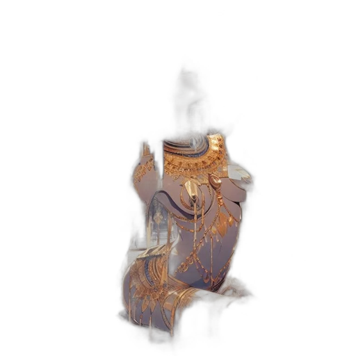 bottle, jacket, dress, jewelry transparent PNG cut-out
