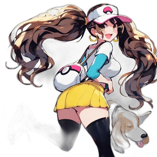 staff, hair, dress, animal transparent PNG cut-out
