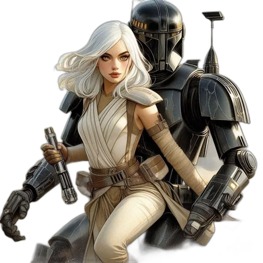 robot, concept art, fantasy art, comic book art transparent PNG cut-out