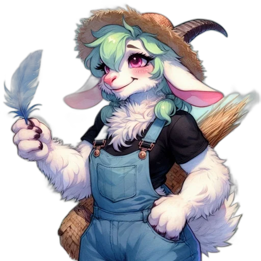 staff, weapon, hat, animal transparent PNG cut-out