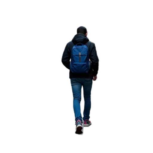 jacket, face, staff, robot transparent PNG cut-out