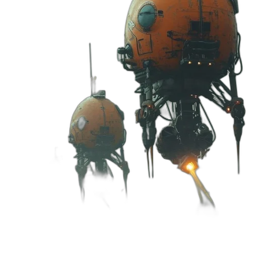 robot, creature, weapon, mask transparent PNG cut-out
