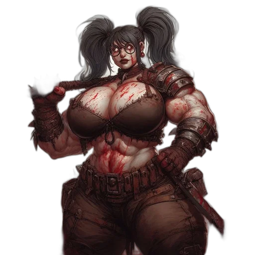 concept art, fantasy art, comic book art, cyberpunk transparent PNG cut-out