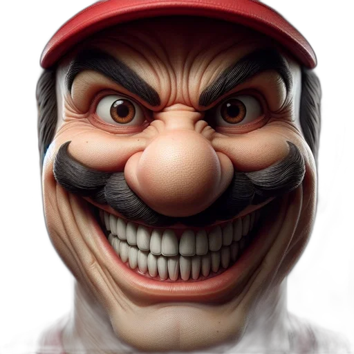 face, mask, creature, photorealistic transparent PNG cut-out