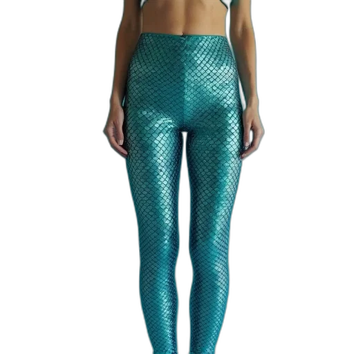green, blue, mermaid, scale transparent PNG cut-out