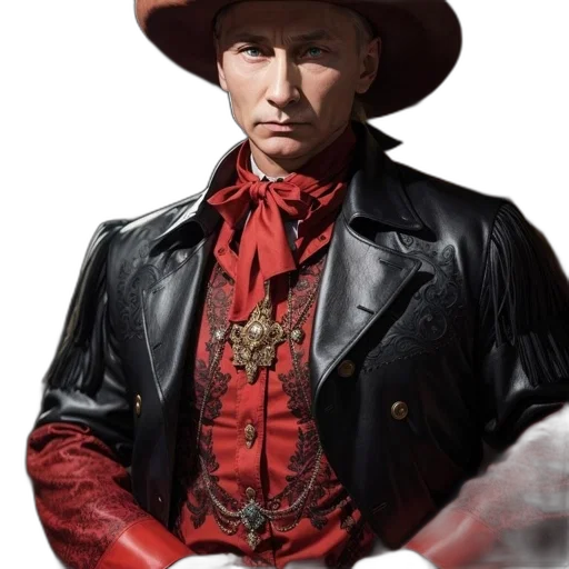 hat, jacket, staff, face transparent PNG cut-out