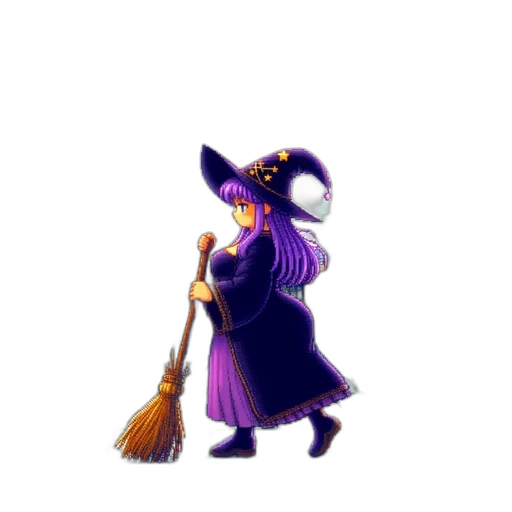 staff, hat, dress, weapon transparent PNG cut-out