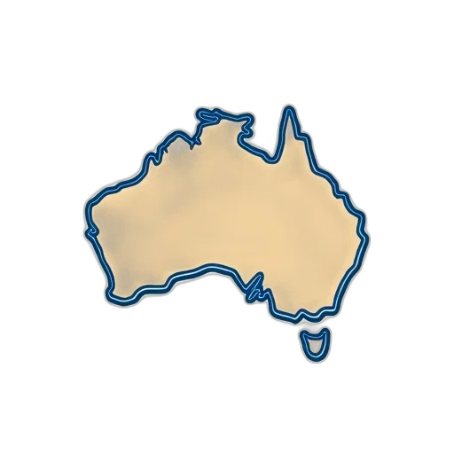 stylized, map, australia, union transparent PNG cut-out