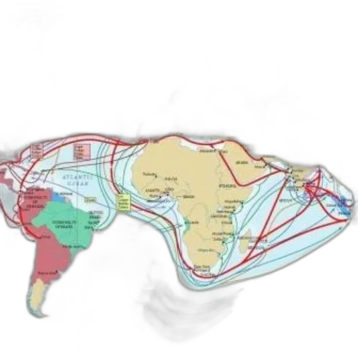 umbrella, world, map, highlighting transparent PNG cut-out