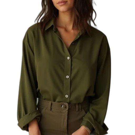 jacket, dress, staff, earth tones transparent PNG cut-out