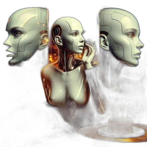 robot, mask, jewelry, face transparent PNG cut-out
