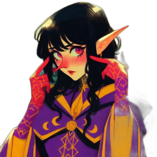 staff, jacket, dragon, fantasy art transparent PNG cut-out