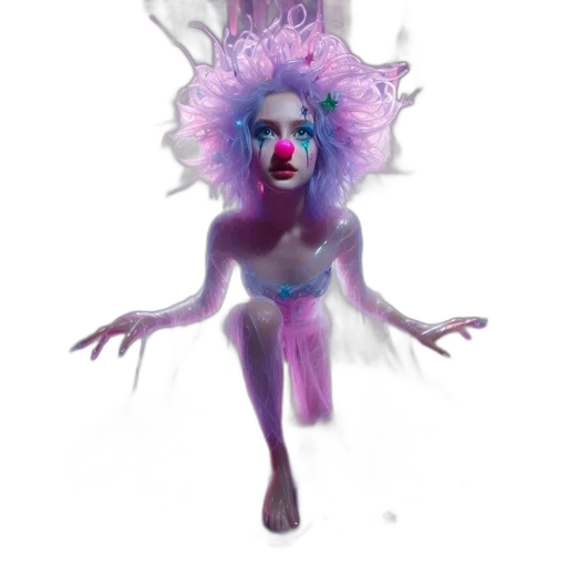 creature, mask, crown, hair transparent PNG cut-out