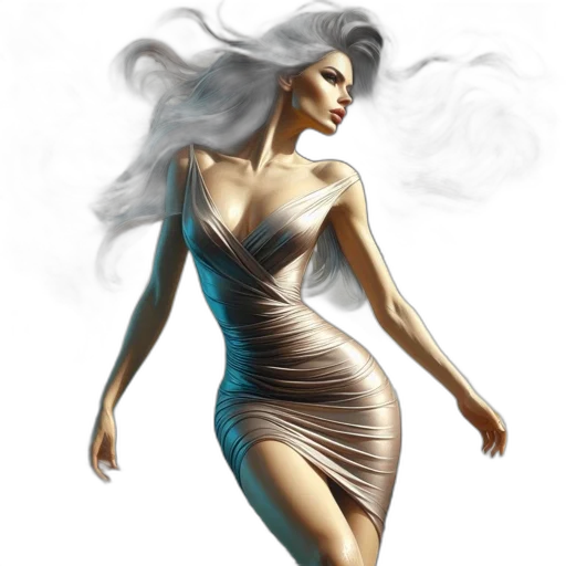 dress, jewelry, fantasy art, concept art transparent PNG cut-out