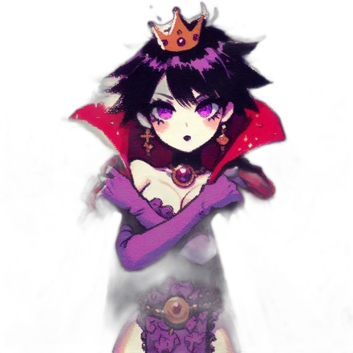 crown, dress, staff, weapon transparent PNG cut-out