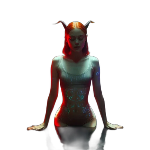 dress, creature, mask, crown transparent PNG cut-out