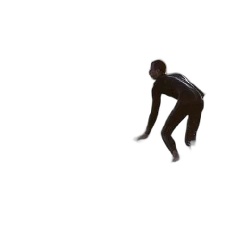 creature, 3d render, surfer, wetsuit transparent PNG cut-out