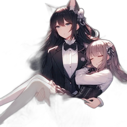 staff, dress, animal, pixel art transparent PNG cut-out