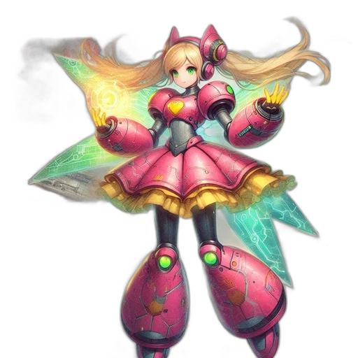 robot, weapon, staff, dress transparent PNG cut-out