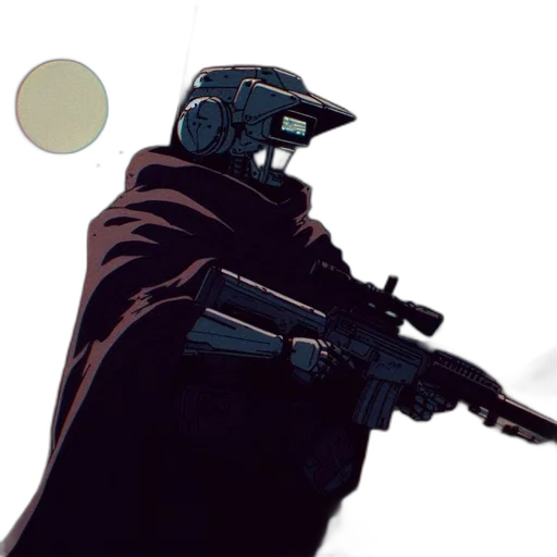 weapon, staff, robot, mask transparent PNG cut-out