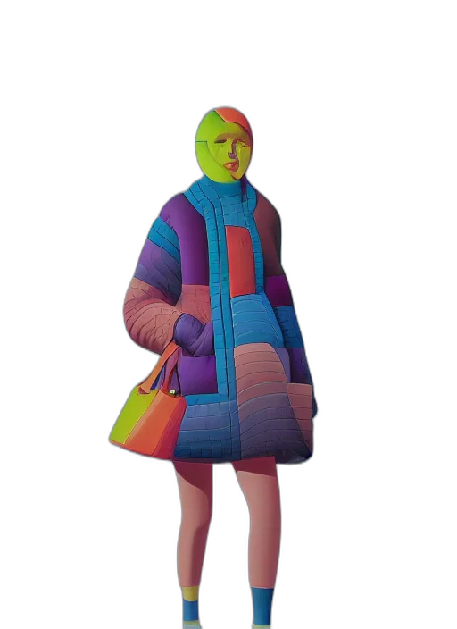 jacket, dress, face, umbrella transparent PNG cut-out
